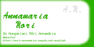 annamaria mori business card