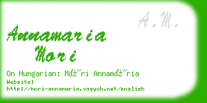 annamaria mori business card